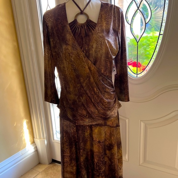 Host Pick!! Boho Chic! Stunning 2-piece Dress Yvonne Marie Designs Size Large - Picture 5 of 16
